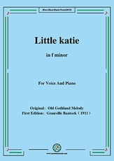 Little katie (Liten Karin),in f minor Vocal Solo & Collections sheet music cover